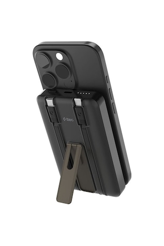 Ttec 2BB237S Recharger M 10.000 mAh Magsafe Uyumlu PD 20W Lightning Ve USB-C Dahili Kablolu Stantlı Powerbank