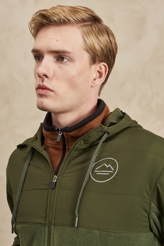Wrangler All Terrain Gear Regular Fit %100 Pamuk Tam Fermuarlı Haki Ceket Haki