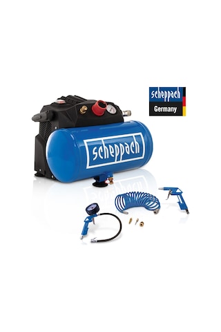 Scheppach HC06 1200W 8 Bar 6 L Yağsız Hava Kompresörü - 5906153901