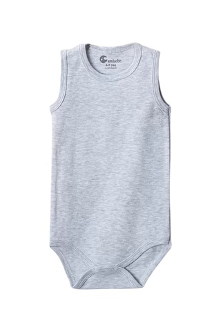 Gaye Bebe Gri Askılı Body Zıbın 7-12 Yaş Çocuklar İçin 5 Adet Alttan Çıtçıtlı Özel Gereksinimli Çok Renkli