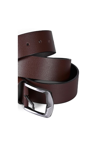 Erkek Hakiki Gerçek Kot Deri Kemer Kahverengi 112522 001