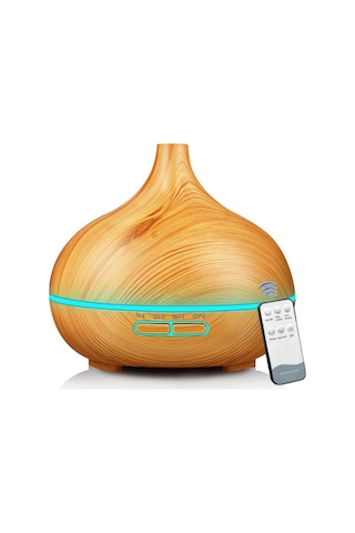 Robeve 550 ml Otomatik Hava Nemlendirici Buhar Makinesi Oda Nemlendirici Aroma Difüzör - Açık Kahverengi