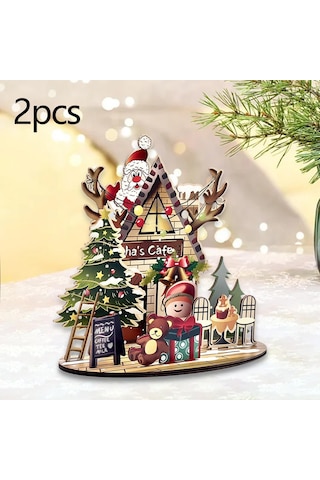 Suntek 2x Yılbaşı Evi 3d Bulmaca Seti Yetişkinler İçin Oyuncak