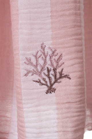 Sealine Pembe Müslin Nakışlı Peştamal 90x170 2544