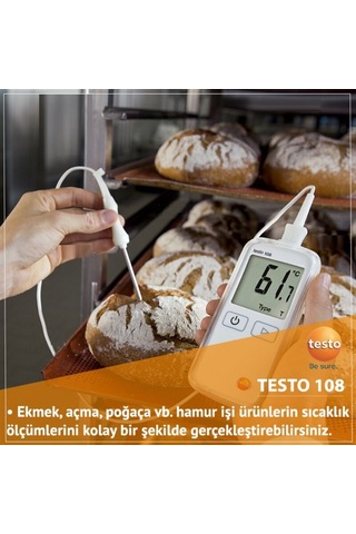 Testo 108 Kablolu Problu Sıcaklık Ölçer