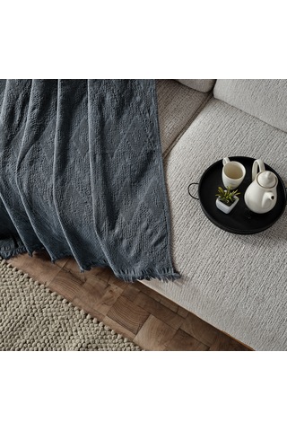 Adora Koltuk Şalı İndigo - 130x170 Cm