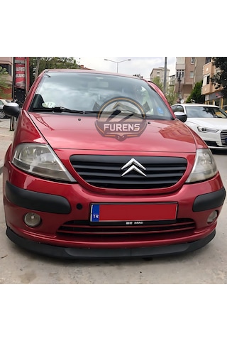 Citroen C3 2003-2010 Uyumlu H Lip Esnek Ön Lip 2 Parça Karlık Ön Ek Tampon Altı Dill