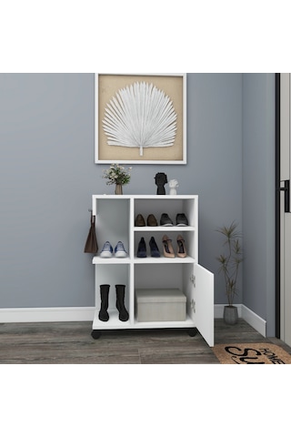 Arnetti Tekerlekli Rebusa Ayakkabılık, Beyaz