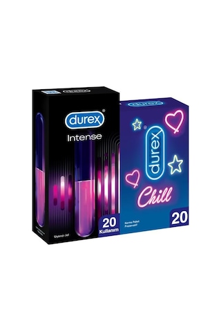 Durex Chill Karma Paket Prezervatif 20’li + Intense Uyarıcı Jel 10 ML