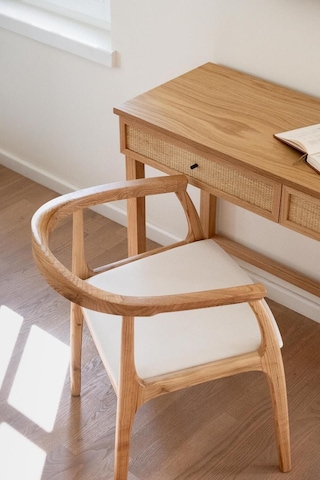 Helsinki Antrasit C Model Bohem Ceviz Ahşap Sandalye