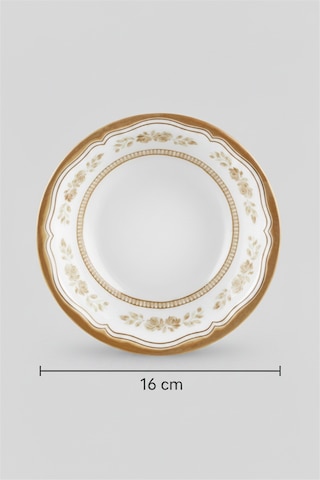 12'li Valencia Salata Kasesi Kalın Kenarlı 16cm Dijital Salda Rinart Krem