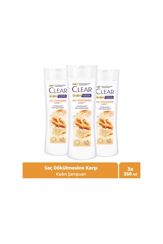 Clear Saç Dökülmesine Karşı Etkili Şampuan 3 x 350 ML