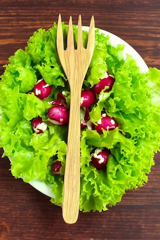 Zeytin Ağacı Çatal 1 Adet El Yapımı Ahşap Salata Çatalı