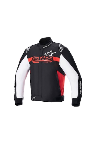 Alpinestars Monza Sport Korumalı Motosiklet Montu Siyah Beyaz Kırmızı