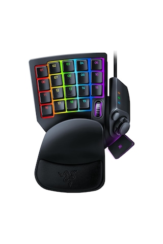 Razer Tartarus Pro - Oyun Tuş Takımı - Analog-optik Düğmelere Ve Hızlı Ateş Moduna Sahip Oyun Kumandası 32 Programlanabilir Düğme, Özelleştirilebilir Tetik Noktası, 8 Profil Siyah