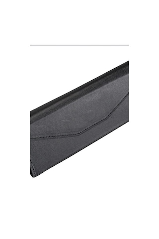 El Işi Hakiki Deri Siyah Gözlük Kılıfı 15.5x6 Cm Erkek Kadın Bx-313514