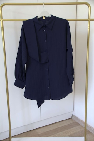 Bağlamalı Gömlek Lacivert