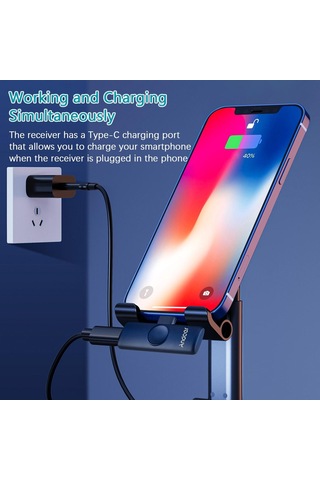 Andoer Onetriggertwo Mini 2.4g Kablosuz Mikrofon Sistemi 2 Verici + 1 Alıcı Klips