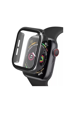 Zenviaat Newface Apple Watch Uyumlu42mm Camlı Kasa Ekran Koruyucu - Siyah Znv2027