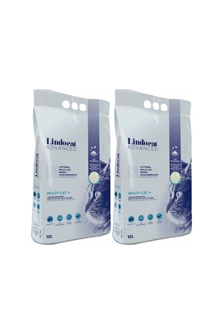 Lindo Cat Advanced İnce Topaklaşan Kedi Kumu 2 x 12 L