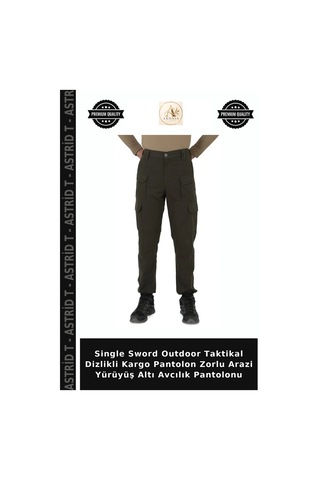 Astrid T Single Sword Outdoor Taktikal Dizlikli Kargo Pantolon Zorlu Arazi Yürüyüş Altı Avcılık Pantolonu Çok Renkli