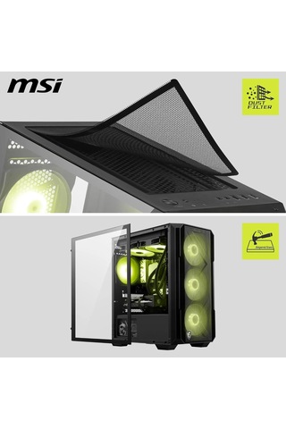 Mag Forge M120r Aırflow Temperli Cam 3x120mm 1x120mm Argb Fan Matx Gaming Bilgisayar Kasası
