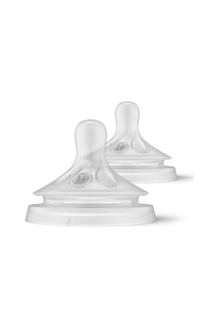 Philips Avent Natural Response 2'li Biberon Emziği, 1 Numara, 0 Ay+