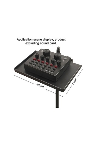 Novahub Ses Kartı Tepsisi Mikrofon Tripod Standı Canlı Mikrofon Plastik Tripod Braketi Aksesuarlarına Uygun Stand