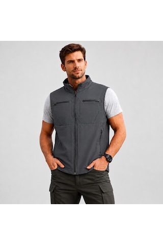 Koldaşlar Tactical Çok Cepli Outdoor Yelek Gri