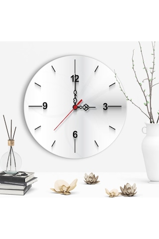 Dekoratif Farklı Tasarım Ahşap Duvar Saati - 3 Çok Renkli