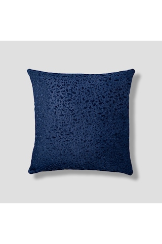 Sezyon Yuna Desenli 45 45 Lacivert Kırlent Kılıfı Lacivert