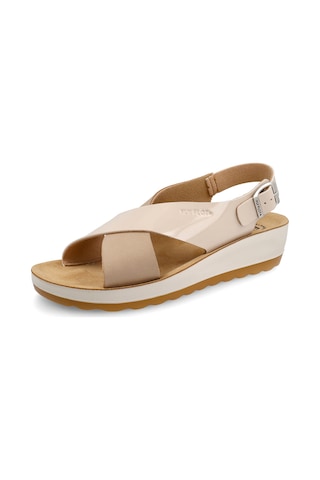 Sandalet Kadın 42 G61 3c Fly Flot Synthetıc Sandal Beige Bej