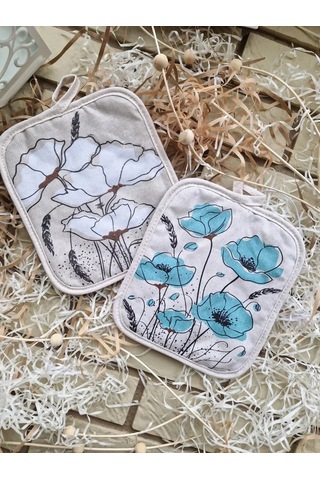 Cherir 2 Adet 19x16 Cm Tutucak Seti 351329011 Keten