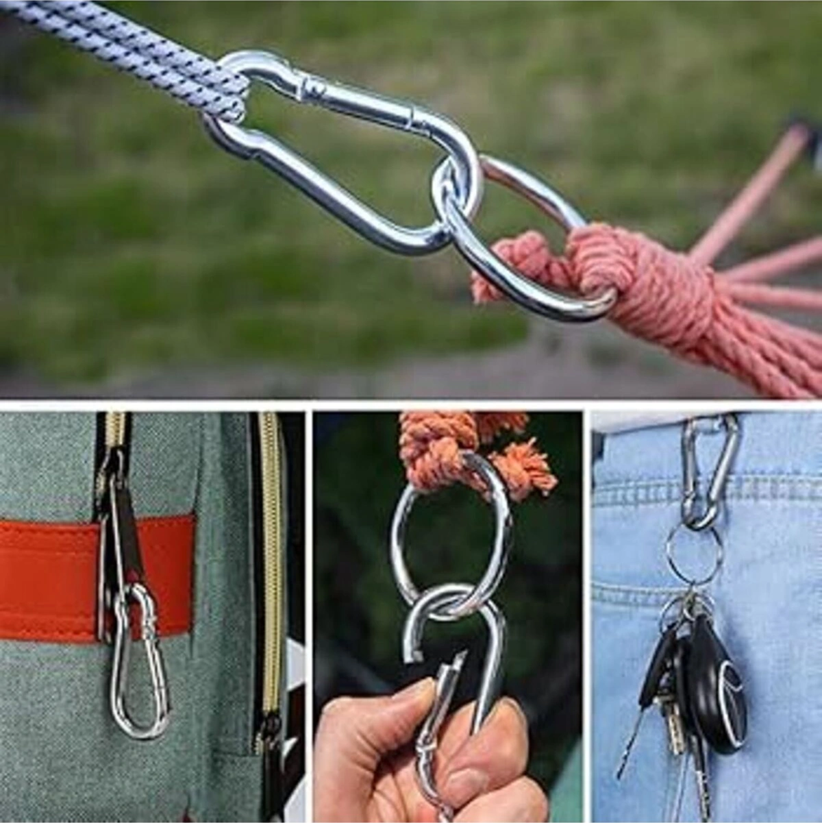 Çok Amaçlı Çelik Boş Halka Zincir Halkası Hobi Çanta Halkası No 3 5 Adet -