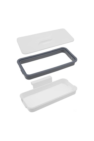 Ranyeek Kapı Arka Çöp Poşeti Tutucu, Mutfak Dolabı İçin Pratik Pp Malzeme, Kolay Kurulum, 10 Pound Taşıma Kapasitesi