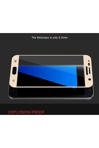 Samsung Galaxy Uyumlu A3 2016 Ekranı Tam Kaplayan Düz Cam Ekran Koruyucu