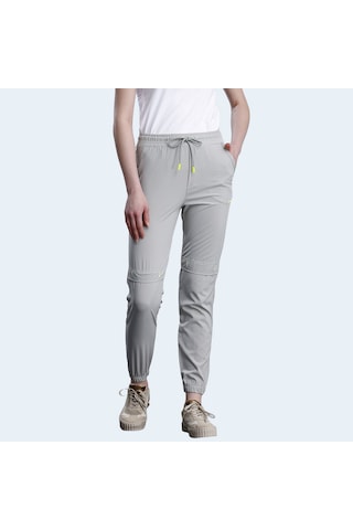 Slazenger NADIYA Kadın Cepli Dar Paça Gri Eşofman Altı