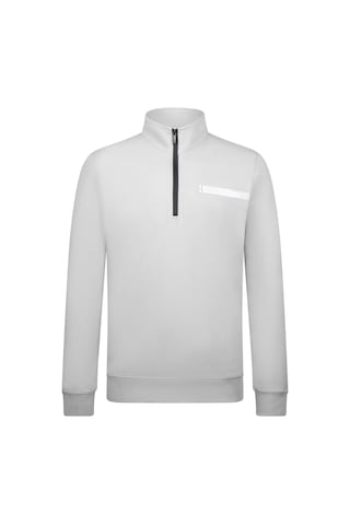 Hatemoğlu Gri Regular Fit Fermuarlı Yarım Balıkçı Yaka Pamuklu Sweatshirt 30245 Gri