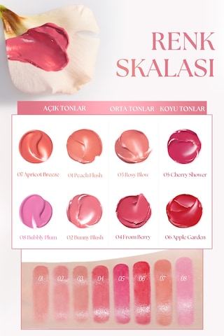 Dudak Ve Yanak Renklendirici Parlak Balm Clıo Essential Lipcheek Tap 08 Bubbly Plum