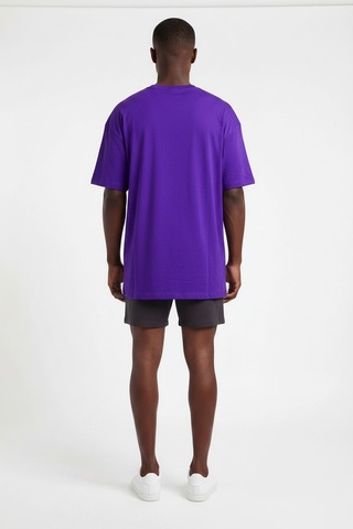 Usa Basketball Jordan Mor Erkek Oversize T-shirt 141914 SİYAH