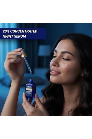 Age Reverse Gece Serumu 30 Ml %20 Retinol, Kolajen, Hyaluronik Asit Ve Bitkisel Kompleks İçerikli Kırışıklık Karşıtı Ve Sıkılaştırıcı Cilt Serumu
