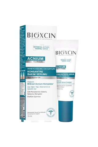 Acnium Konsantre Bakım Serumu 15 Ml Akneye Eğilimli Ciltler İçin Sebum Dengeleyici Ve Nemlendirici Serum