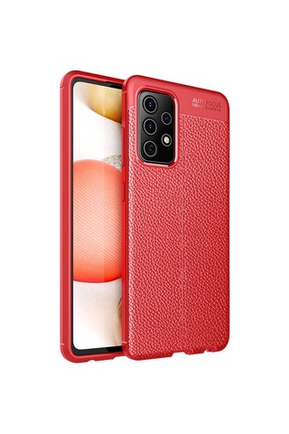 Samsung Uyumlu Galaxy A72 Kılıf Zore Niss Silikon Kapak Kırmızı