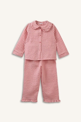 Defacto Uzun Kollu Dokuma 2li Dokuma Pijama Kız Bebek H2651a526spbr96 Pembe-br96