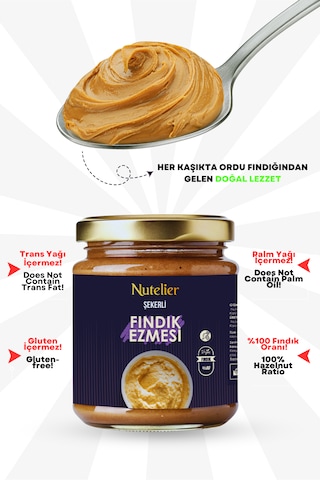 Nutelier Şekerli Fındık Ezmesi 350 G