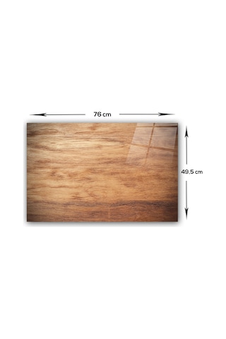 Decorita Ahşap Görünümlü | Cam Ocak Arkası Koruyucu | 49,5cmx76cm