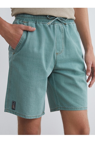 Lcw Jeans Yeşil Rahat Kalıp Erkek Jean Şort
