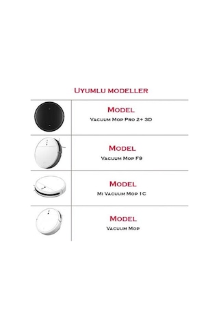 Xiaomi Mop Pro 2+ 3D Uyumlu Robot Süprüge Hepa Filtre