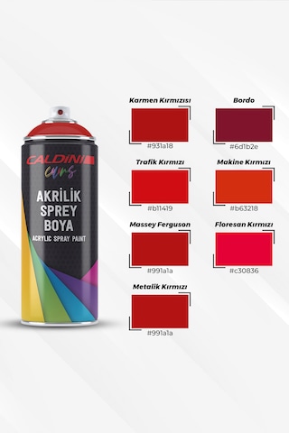 Caldini Massey Ferguson Kırmızı Akrilik Sprey Boya