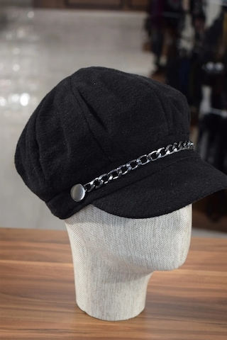 Shopiolog Kadın Denizci Şapka Kışlık Kaşe